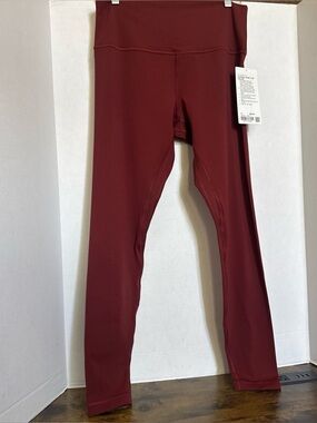 Lululemon Leggings Align High Rise Pant 28” Rockwood Burgundy NEW Size 14